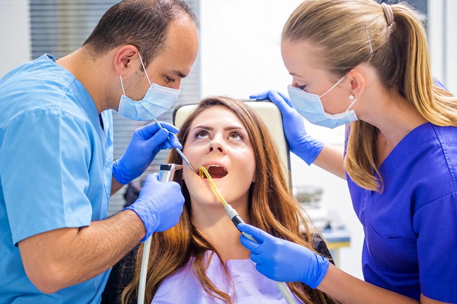 Fotografía ilustrativa de atención odontológica